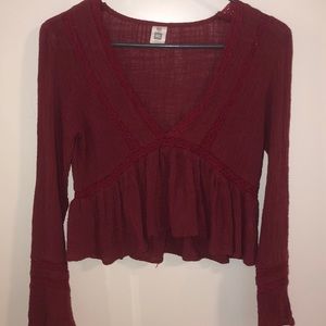 Crop top long sleeve